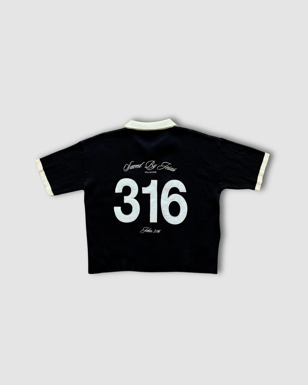 "SAVED BY JESUS" - KNIT POLO