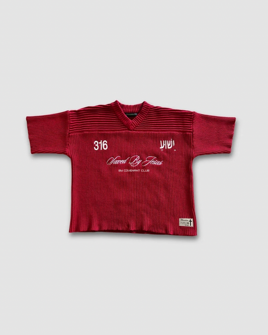 "SAVED BY JESUS" - KNIT JERSEY